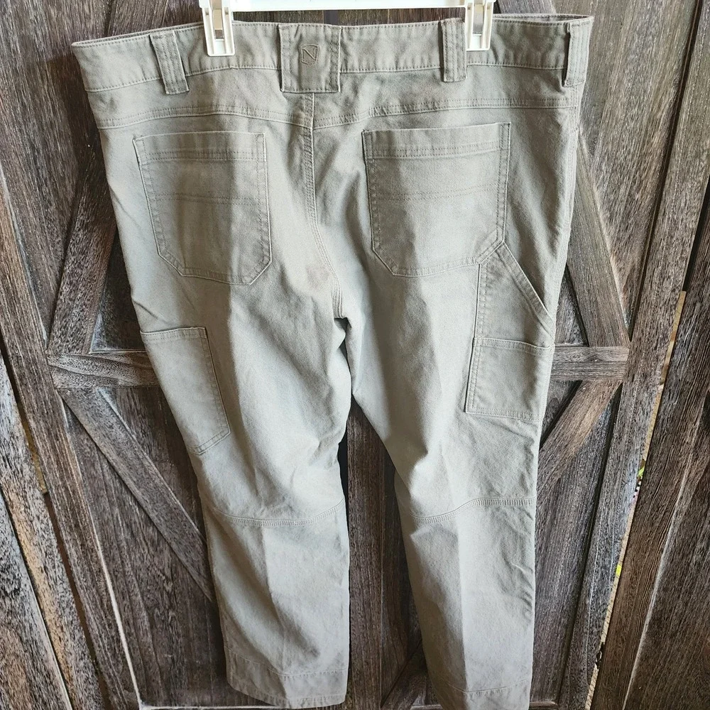 Noble Outfitters Pants Men's Size 42x32 Tan Hammer Drill Canvas Work Pant‎ Flex
